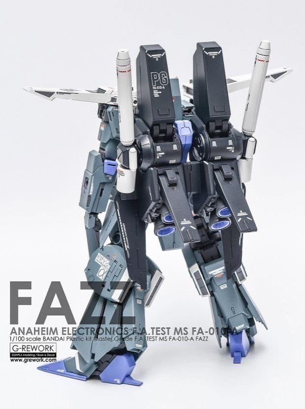 Amazon.co.jp: MG 1100 FAZZ Ver.Ka専用水転写式デカール 2枚セット